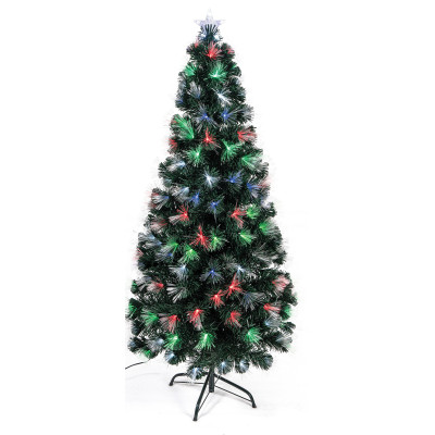 Φωτιζόμενο Χριστουγεννιάτικο Δέντρο Με 60 Led Οπτικής Ίνας Με Προγράμματα Rgb Θερμού Και Πολύχρωμου Φωτισμού Και Μετασχηματιστή Ip20 , 60cm